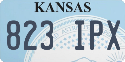 KS license plate 823IPX