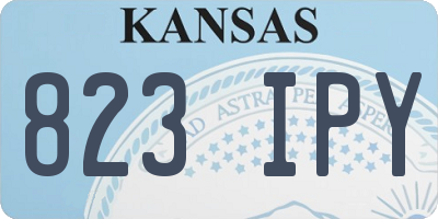 KS license plate 823IPY