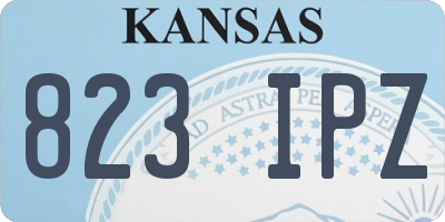 KS license plate 823IPZ