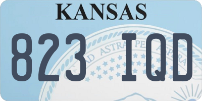 KS license plate 823IQD