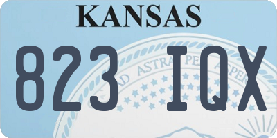 KS license plate 823IQX