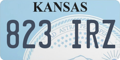 KS license plate 823IRZ