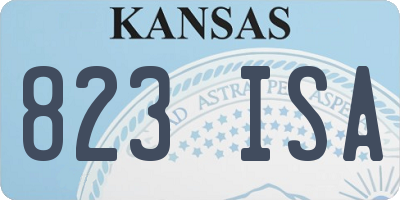 KS license plate 823ISA