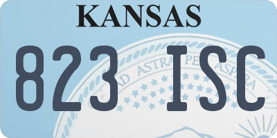 KS license plate 823ISC