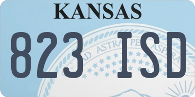 KS license plate 823ISD