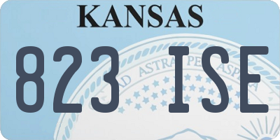 KS license plate 823ISE