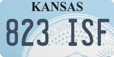 KS license plate 823ISF