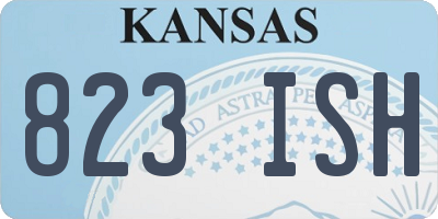 KS license plate 823ISH