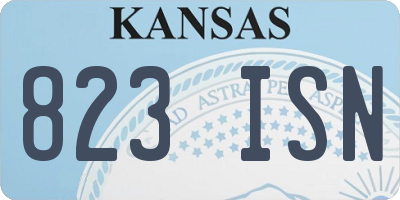 KS license plate 823ISN