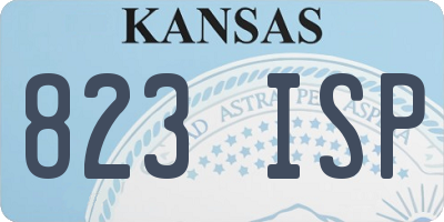 KS license plate 823ISP