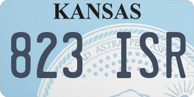 KS license plate 823ISR