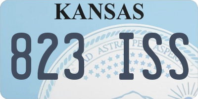 KS license plate 823ISS