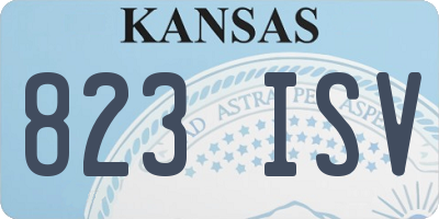 KS license plate 823ISV