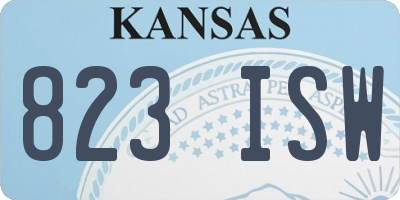 KS license plate 823ISW