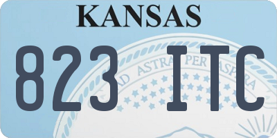 KS license plate 823ITC