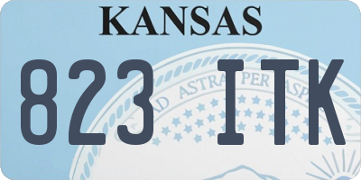KS license plate 823ITK
