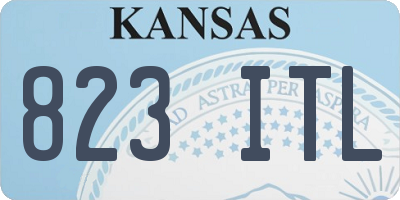 KS license plate 823ITL