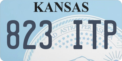 KS license plate 823ITP