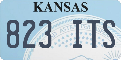 KS license plate 823ITS