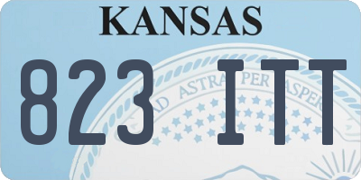 KS license plate 823ITT
