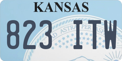 KS license plate 823ITW