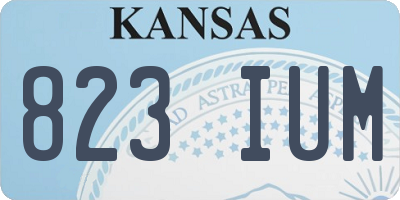 KS license plate 823IUM