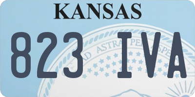 KS license plate 823IVA