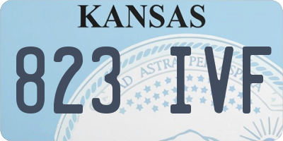 KS license plate 823IVF