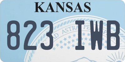 KS license plate 823IWB