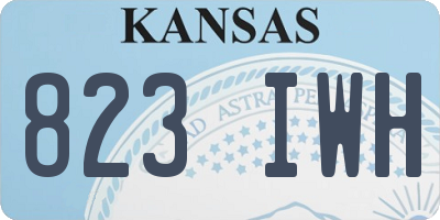 KS license plate 823IWH