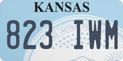 KS license plate 823IWM