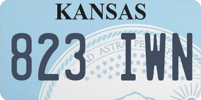 KS license plate 823IWN