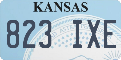 KS license plate 823IXE