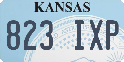KS license plate 823IXP