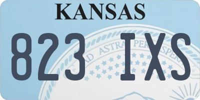 KS license plate 823IXS