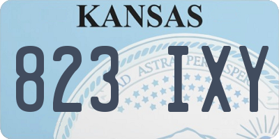 KS license plate 823IXY