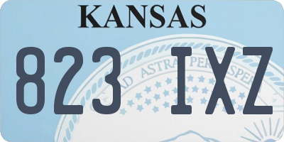 KS license plate 823IXZ