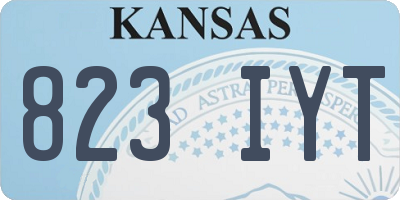KS license plate 823IYT