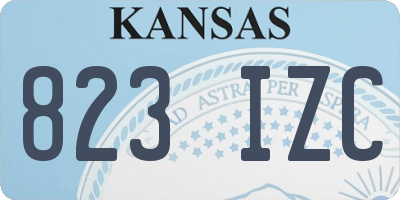 KS license plate 823IZC