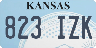KS license plate 823IZK