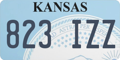 KS license plate 823IZZ