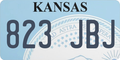 KS license plate 823JBJ