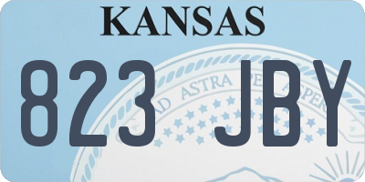 KS license plate 823JBY