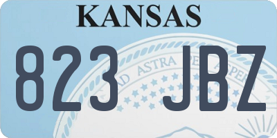 KS license plate 823JBZ
