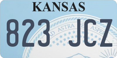 KS license plate 823JCZ