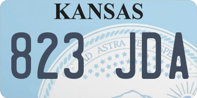 KS license plate 823JDA