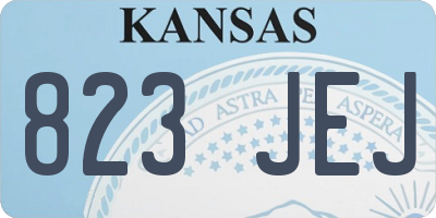 KS license plate 823JEJ