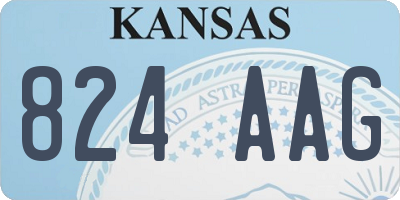 KS license plate 824AAG