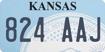 KS license plate 824AAJ