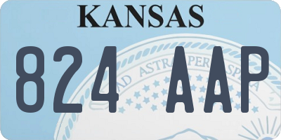 KS license plate 824AAP